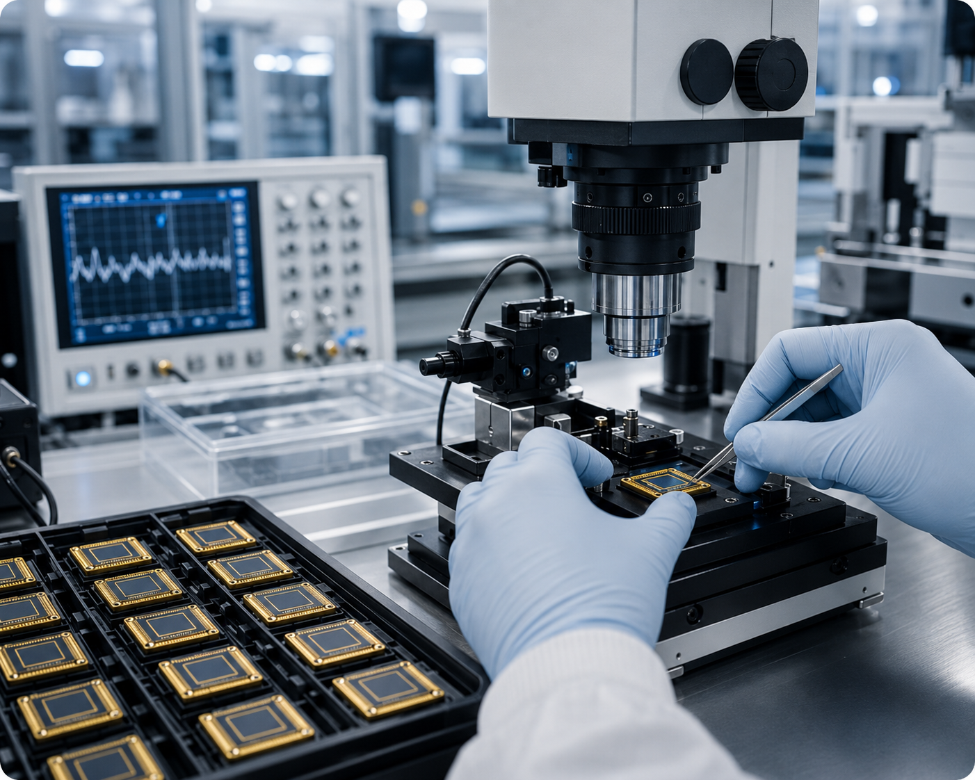 Cleanroom quality control and compound-semiconductor inspection